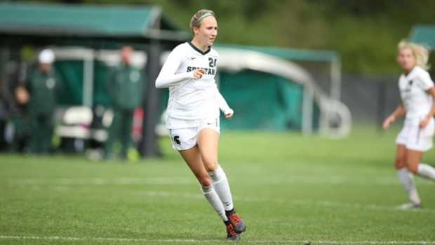 Michigan State junior midfielder Sadie Misiewicz  (PHOTO:  MSU SID)